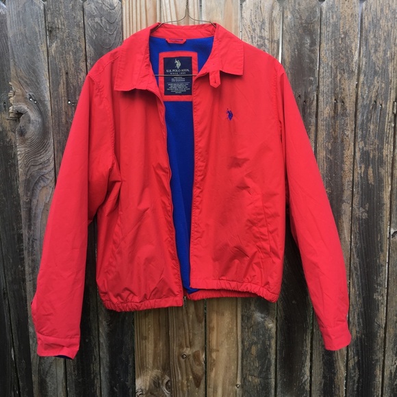 us polo red jacket